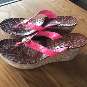 Tory Burch wedge sandals size 7.5